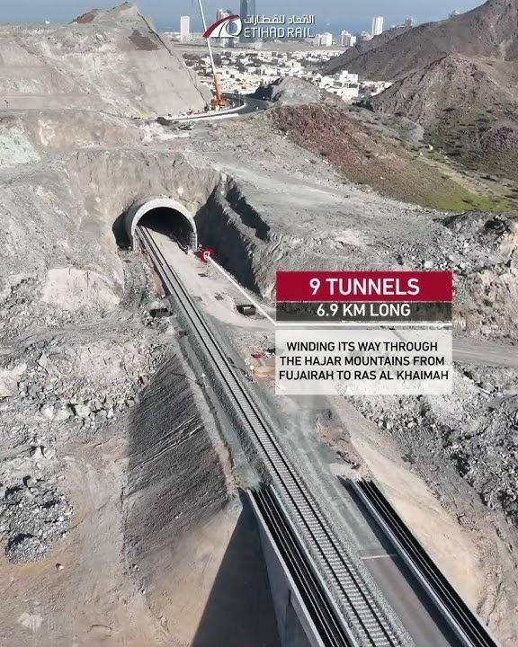 Etihad Rail tunnels, Fujairah